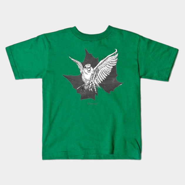 Attack Parrot from Chapter 5 of Wrong Side of a Workingman Kids T-Shirt by DiPEGO NOW ENTERTAiNMENT